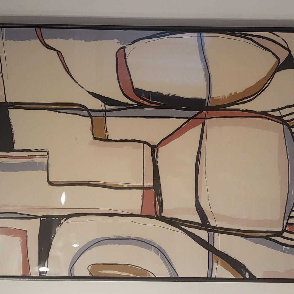 Abstract Geometric Framed Art